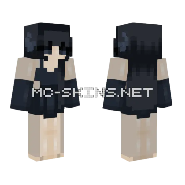 Goddess Of The Night Tr2 Minecraft skin, front and back