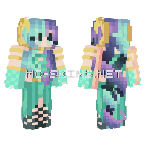 Godly Mistakes Minecraft skin, front and back