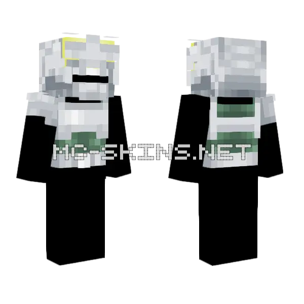 Godzilla Hybrid So Minecraft skin, front and back