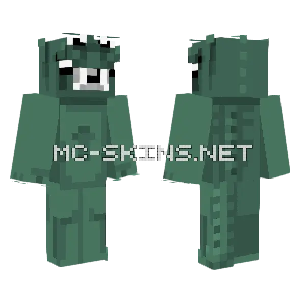 Godzilla Suit Minecraft skin, front and back
