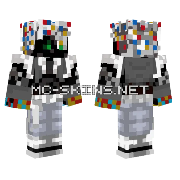 Gogeta Blue Minecraft skin, front and back