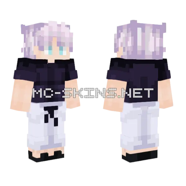 Gojo White Outfit, front and back