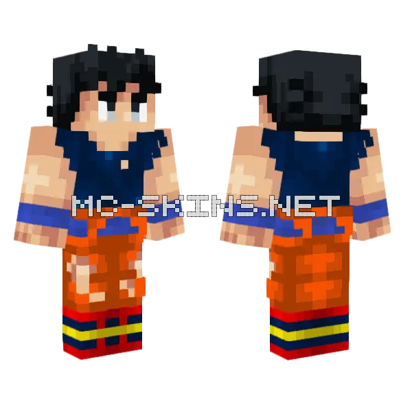 Goku Skin Minecraft skin, front and back