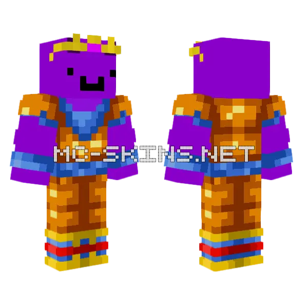 Goku Wemmbu Minecraft skin, front and back