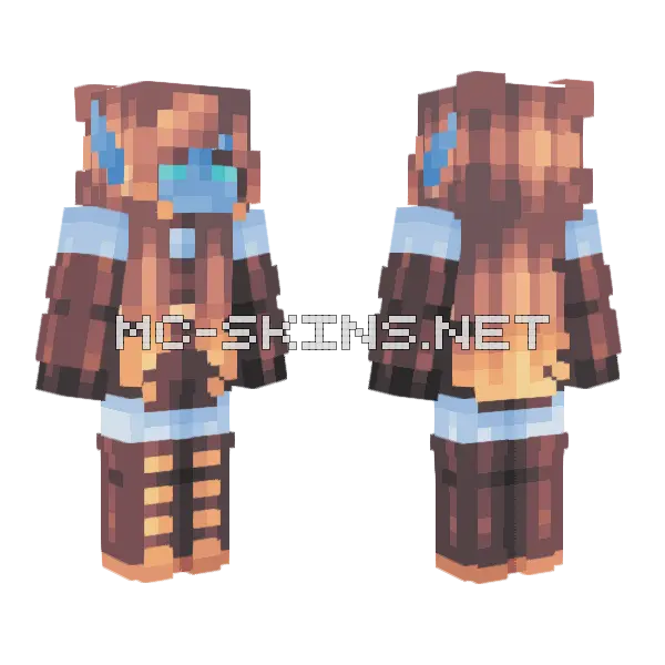 Golbin Minecraft skin, front and back