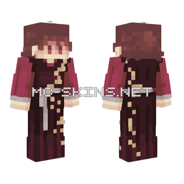 Gold Pattern Minecraft skin, front and back