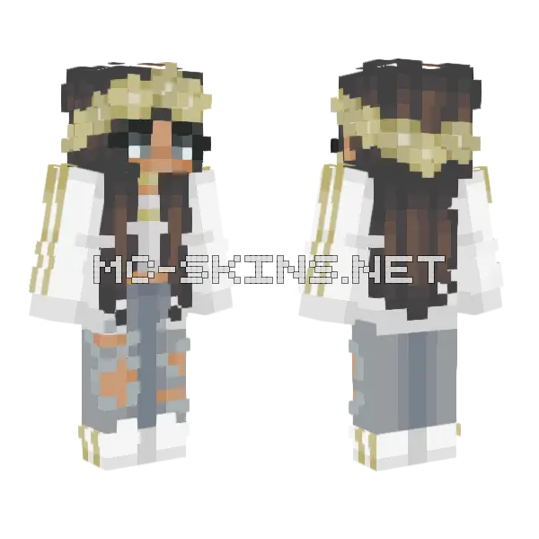 Gold Problems Minecraft skin, front and back