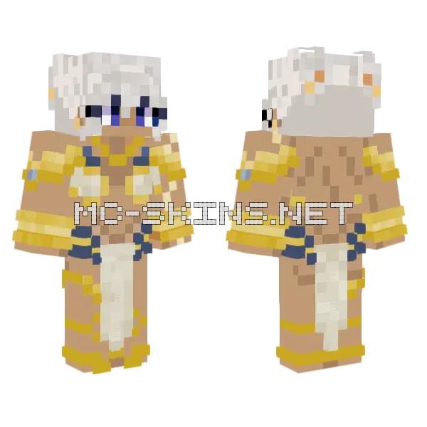 Golden Angelic Robes, front and back