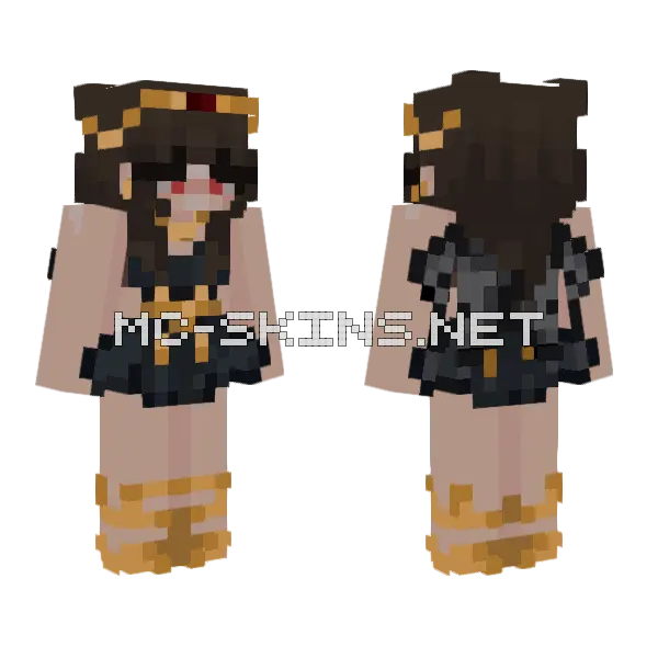 Dark Vestido Outfit, front and back