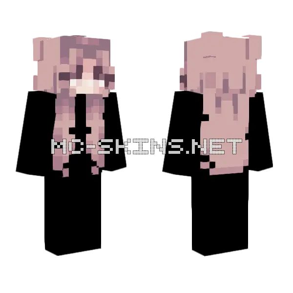 Golden Dust Girl Minecraft skin, front and back