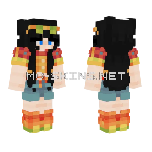 Golden Griffins Pandora's Box Minecraft skin, front and back