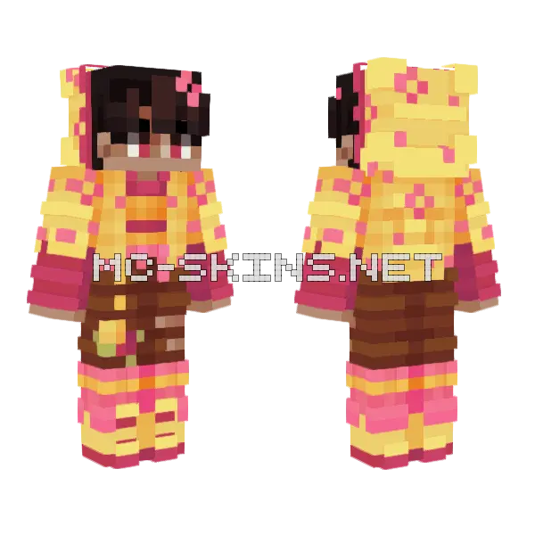Golden Griffins Skin Minecraft skin, front and back