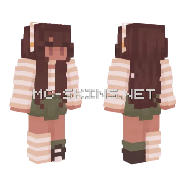 Golden Hour RCE Minecraft skin, front and back