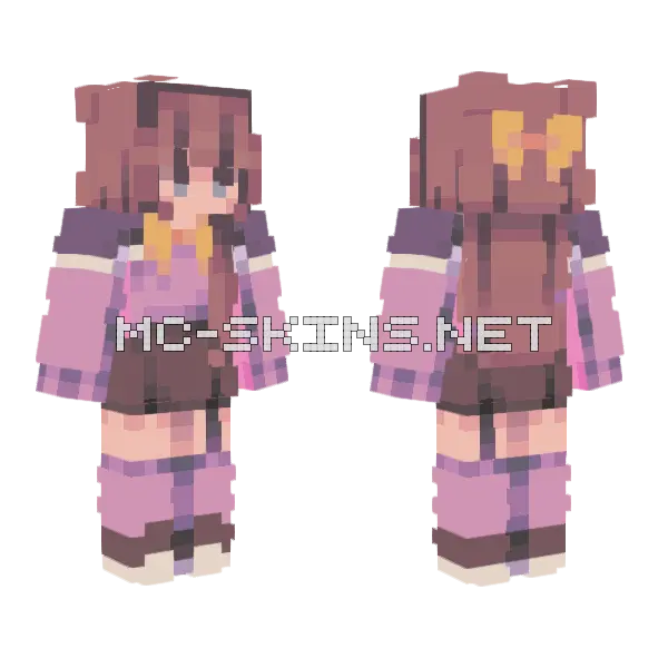 Golden Image RCE Minecraft skin, front and back