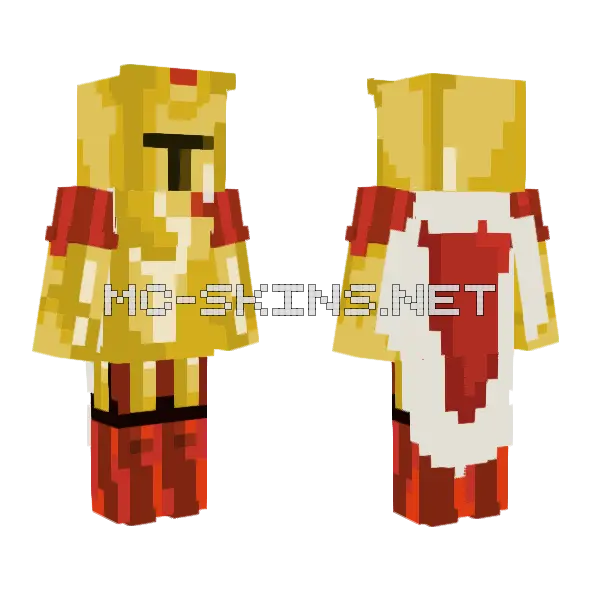 Golden King Knight, front and back