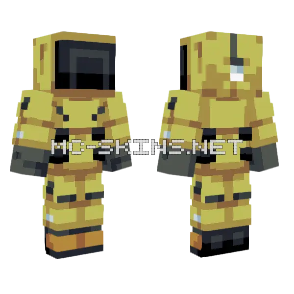 Golden Knight Armor, front and back