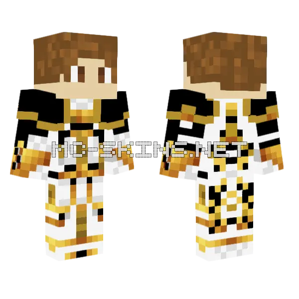Golden Knight Armor, front and back