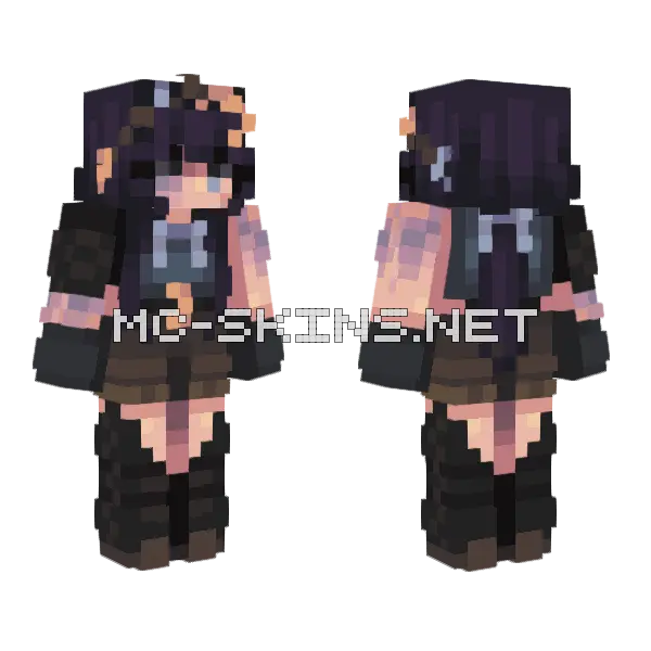 Golden Moon Persona Minecraft skin, front and back
