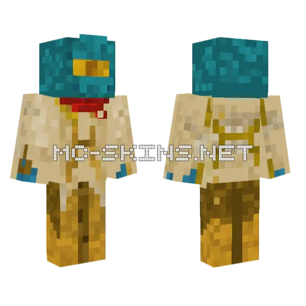 Golden Pharaoh Robes, front and back