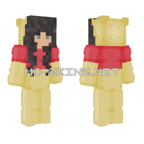 Golden Queen Crown Minecraft skin, front and back
