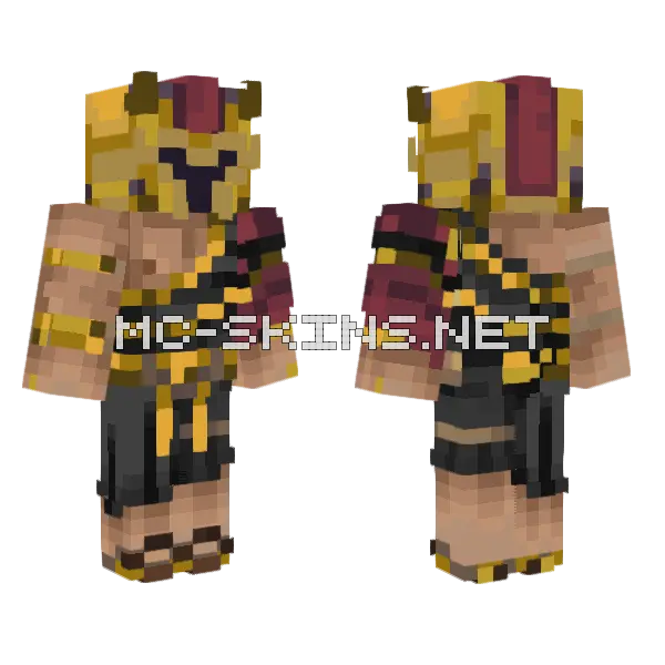 Golden Warrior Armor, front and back