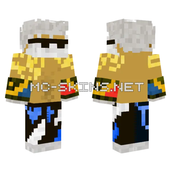 Golden Warrior Armor, front and back