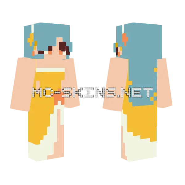 Golden Waves 300 RC Minecraft skin, front and back