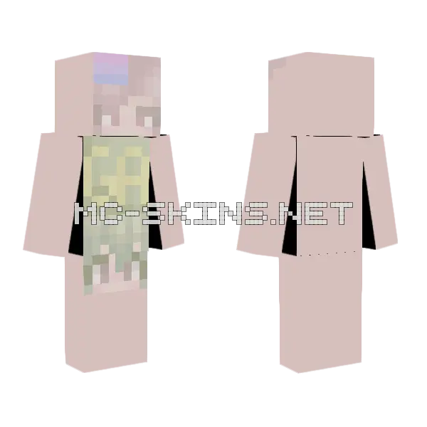 Goldenace11 PFP CE Minecraft skin, front and back