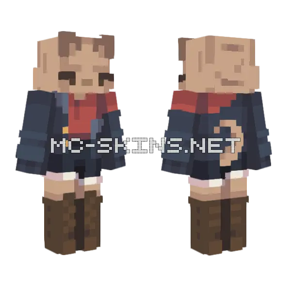 Goldendoodle Results Minecraft skin, front and back