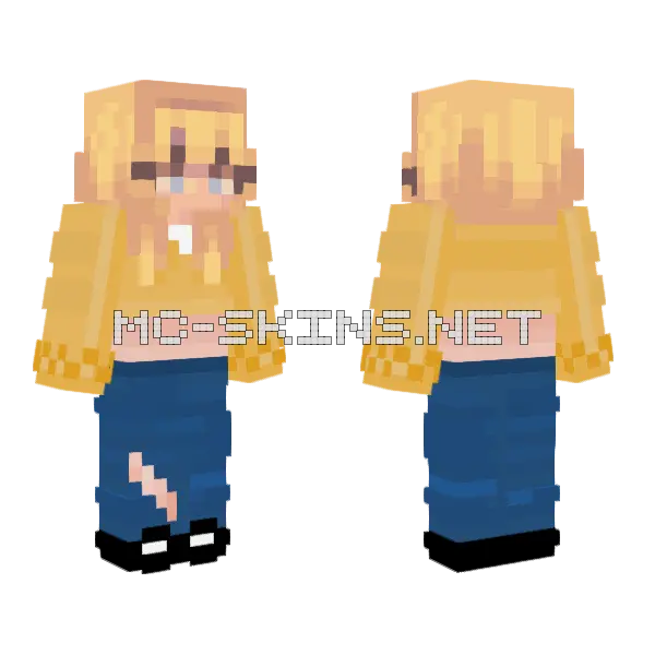 Goldie Minecraft skin, front and back