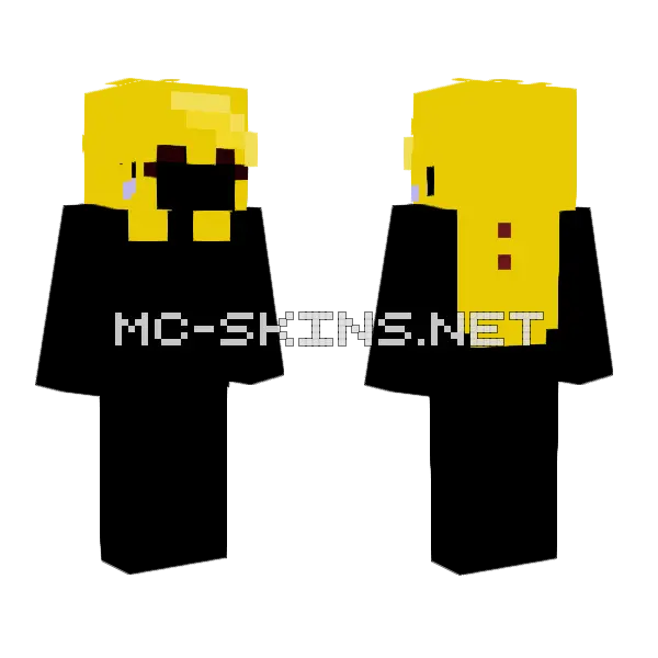 Goldielocks Hair Base Minecraft skin, front and back
