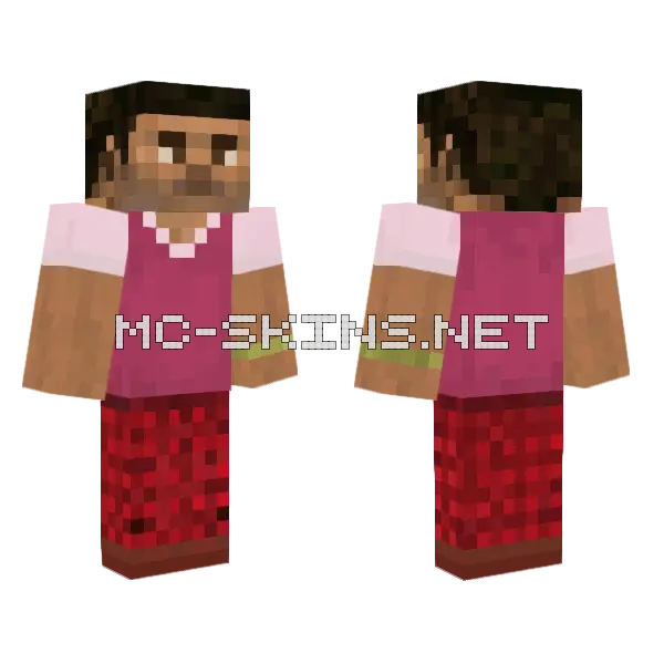 Golf Club Outfit Minecraft skin, front and back