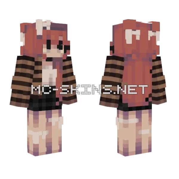Good Bye Fern Ily Minecraft skin, front and back