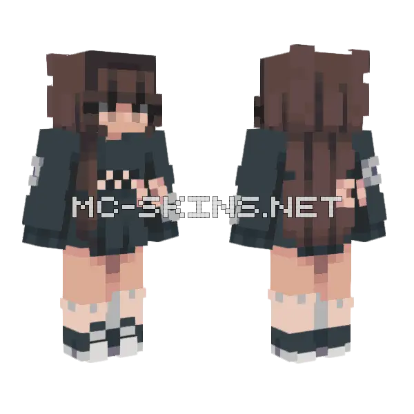 Good Time Music Remake Minecraft skin, front and back