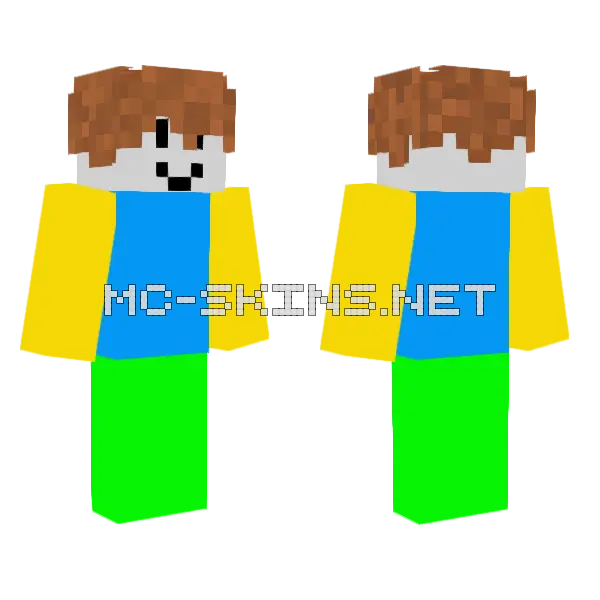 Goofy Roblox Avatar Minecraft skin, front and back