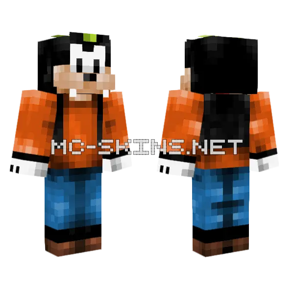 Goofy Skin Minecraft skin, front and back