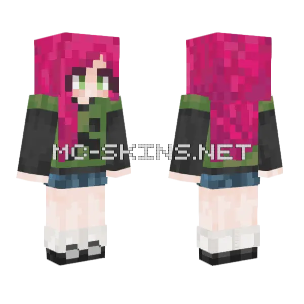 Goopy Girl Minecraft skin, front and back
