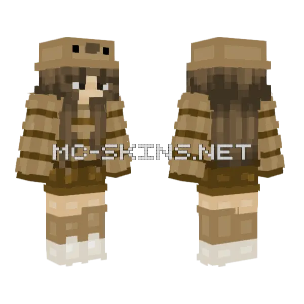 Goose Cowboy Skin Minecraft skin, front and back