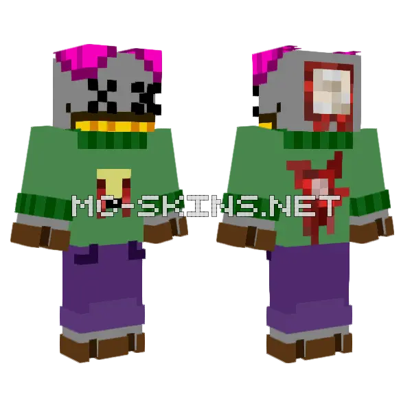 Gore Citrusdemon My Main Original Ave Minecraft skin, front and back