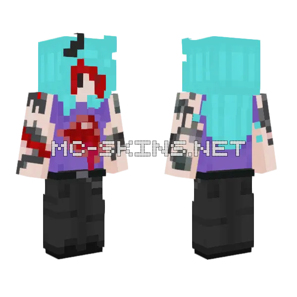 Gore It Just Got Worse Minecraft skin, front and back