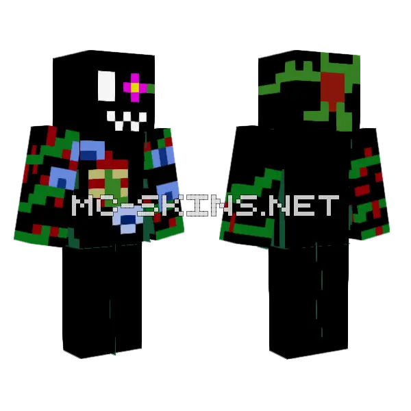 Gore Plant Minecraft skin, front and back