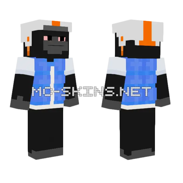 Gorilla Discord V3 Minecraft skin, front and back