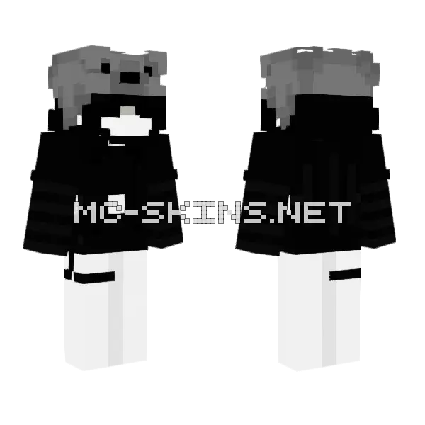 Goth Set 4 Minecraft skin, front and back