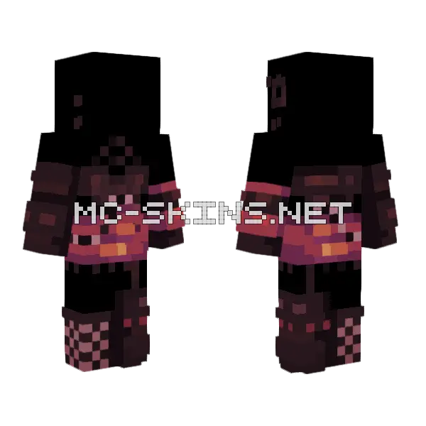 Gothic Cutie Ob Minecraft skin, front and back