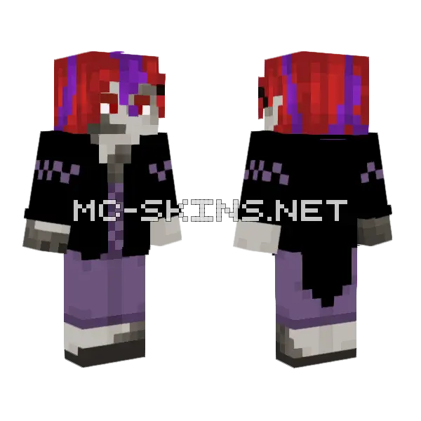 Gothic Vampire Boy, front and back