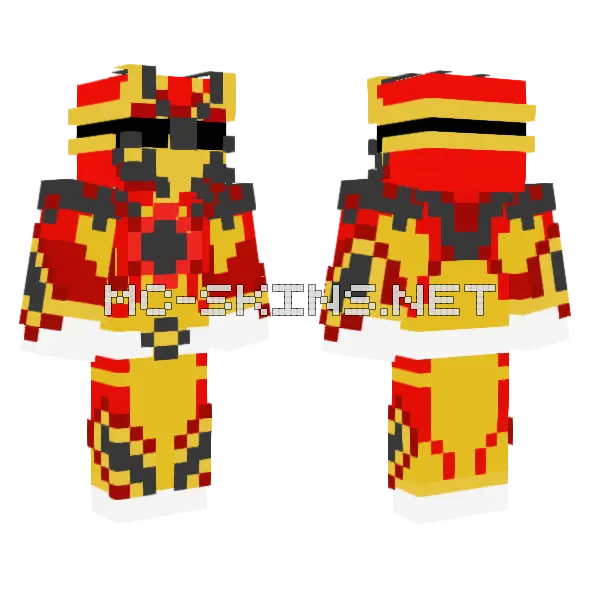 Gozyu Phoenix Wild Power Up Minecraft skin, front and back