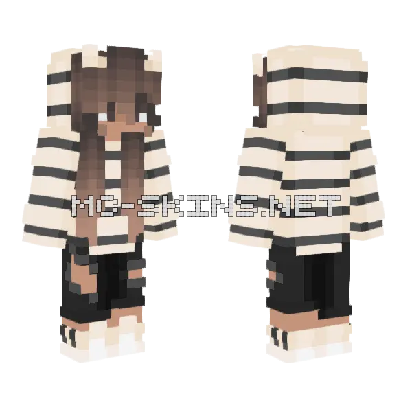 Grace Minecraft skin, front and back