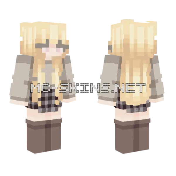 Grace Minecraft skin, front and back