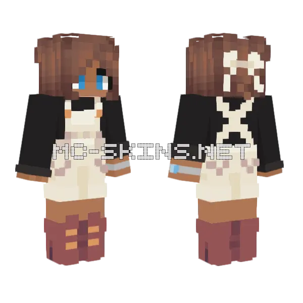 Graceful Toro Minecraft skin, front and back