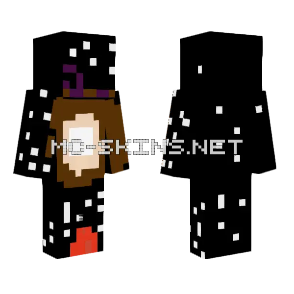 Gracz Szpiedzy Wylecial Poza Swiat Minecraft skin, front and back